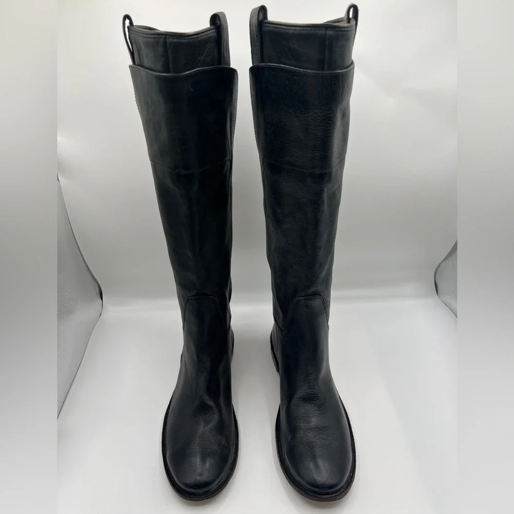 Frye Women's Black Leather Over-the-Knee Riding Boots